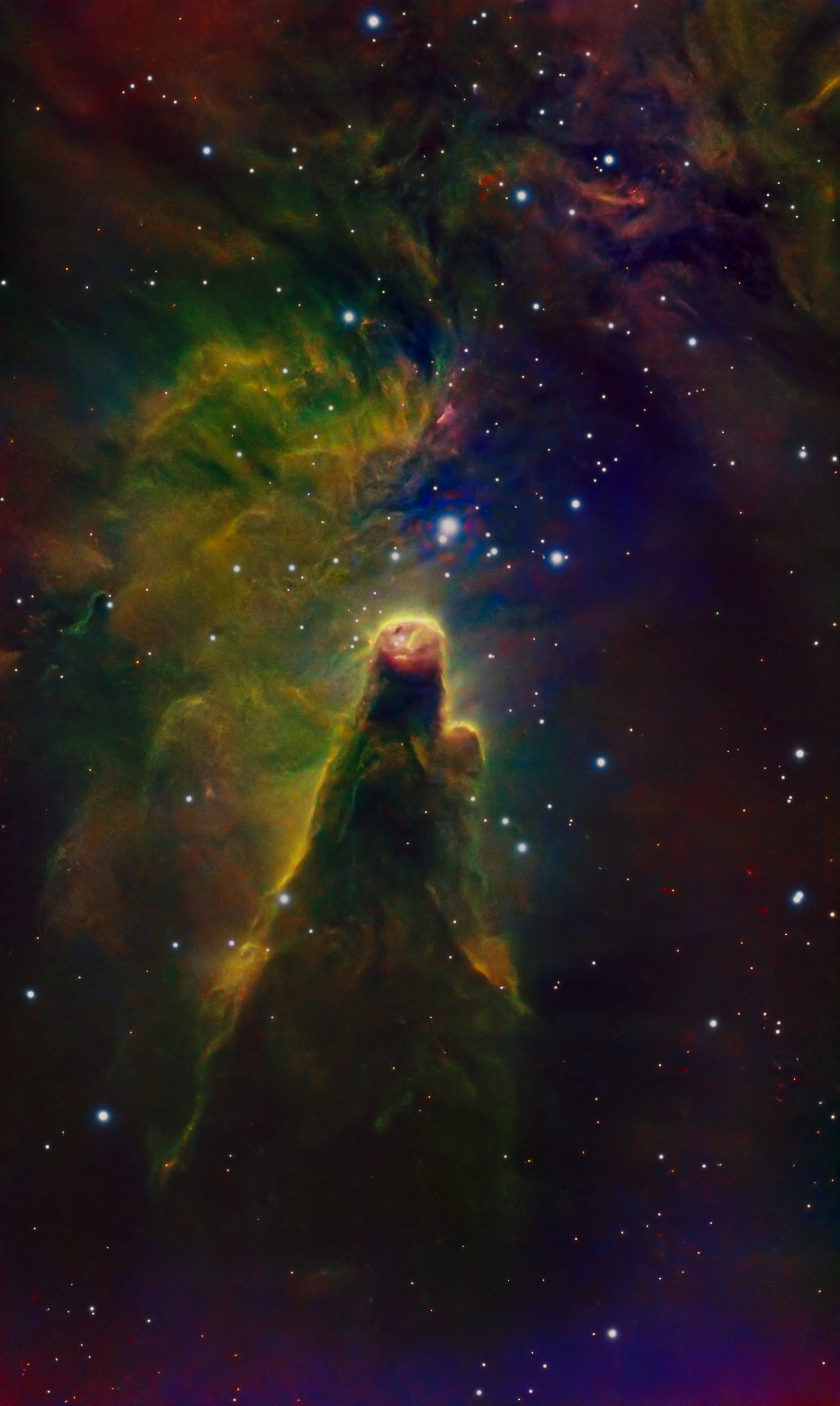 Cone Nebula in SHO